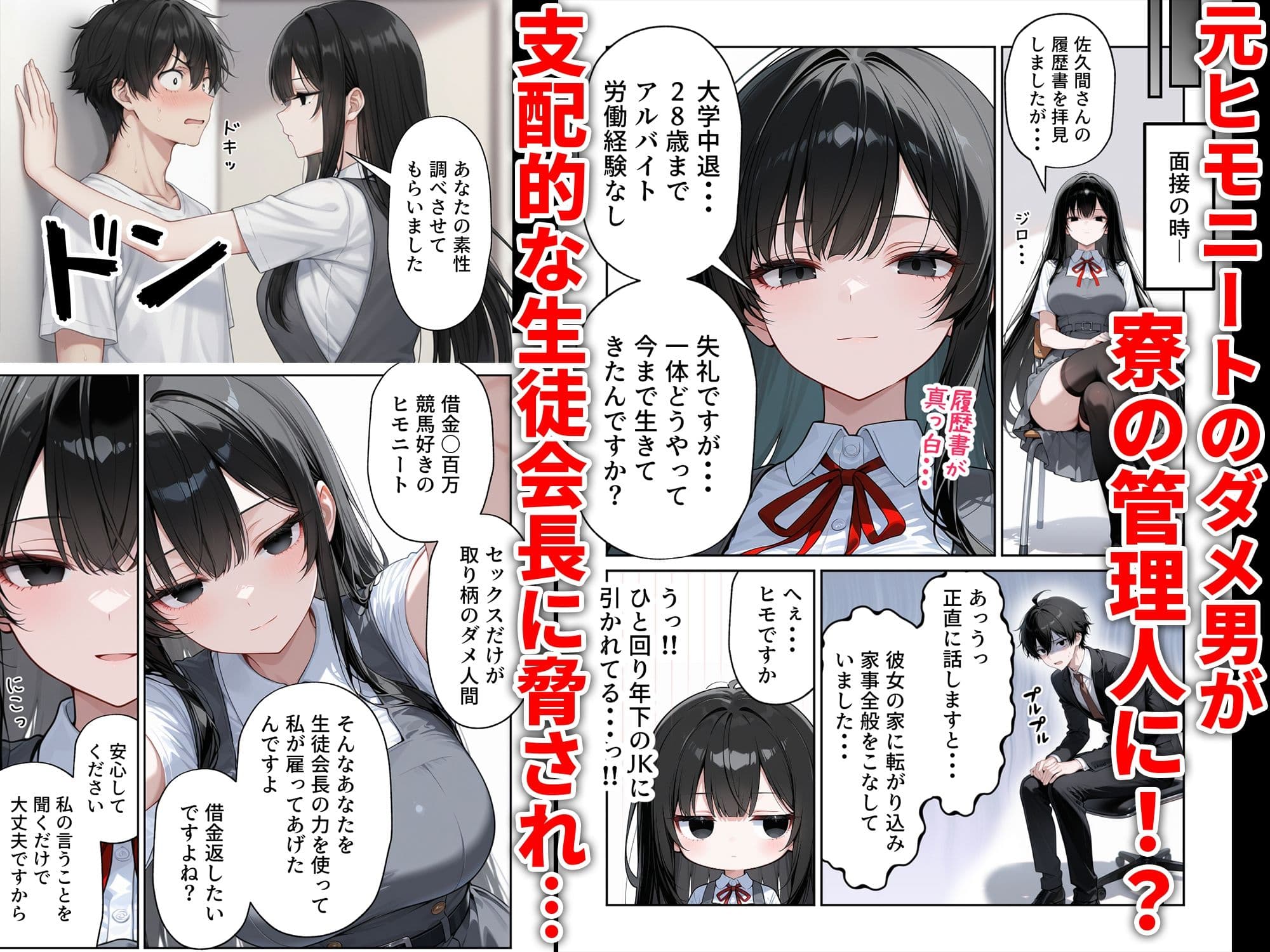 J●ハーレムえっち 生徒の性処理も寮の管理人の仕事だった話 サンプル 2