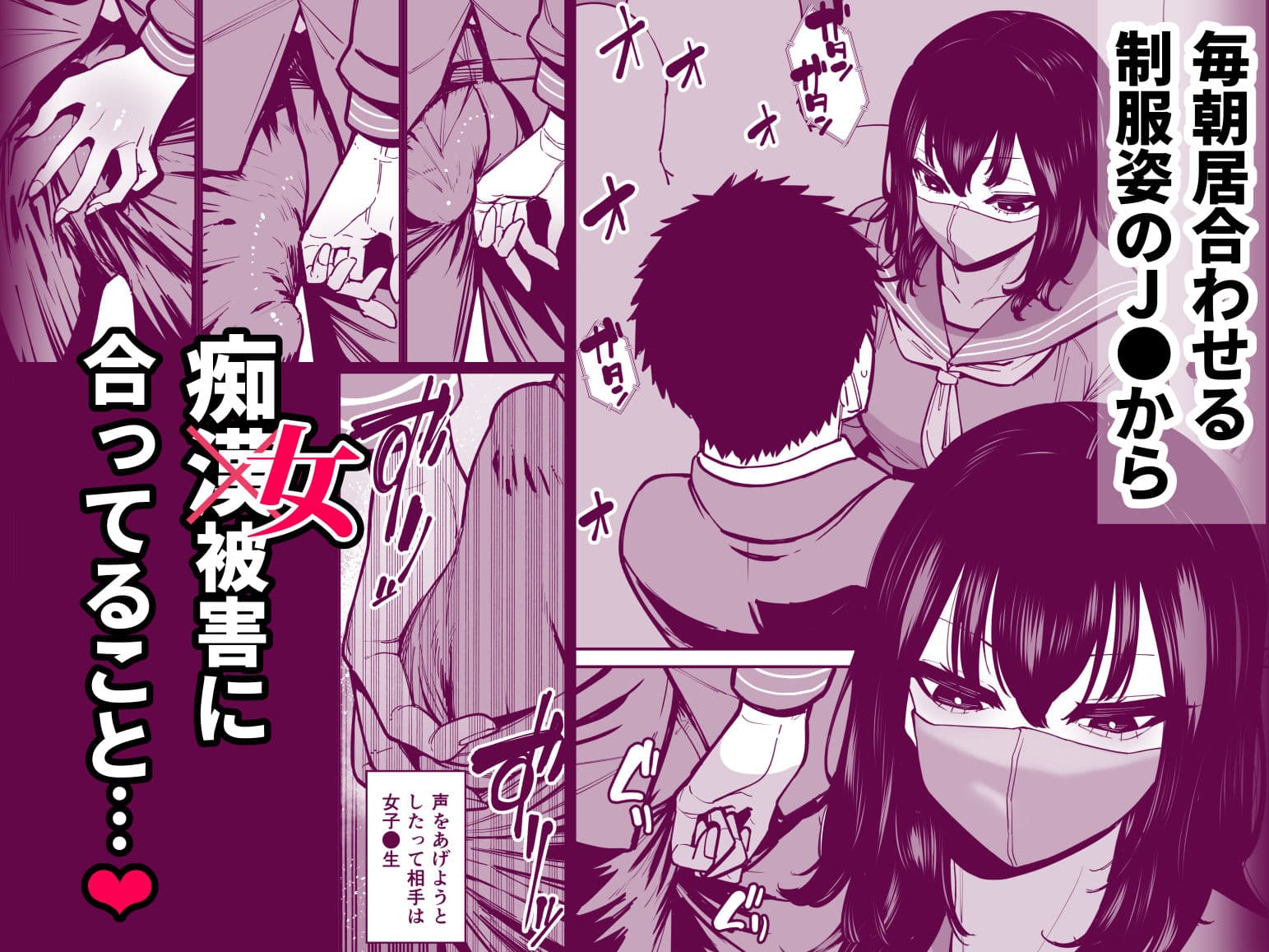 毎朝通勤電車で痴女に狙われています。 サンプル 2