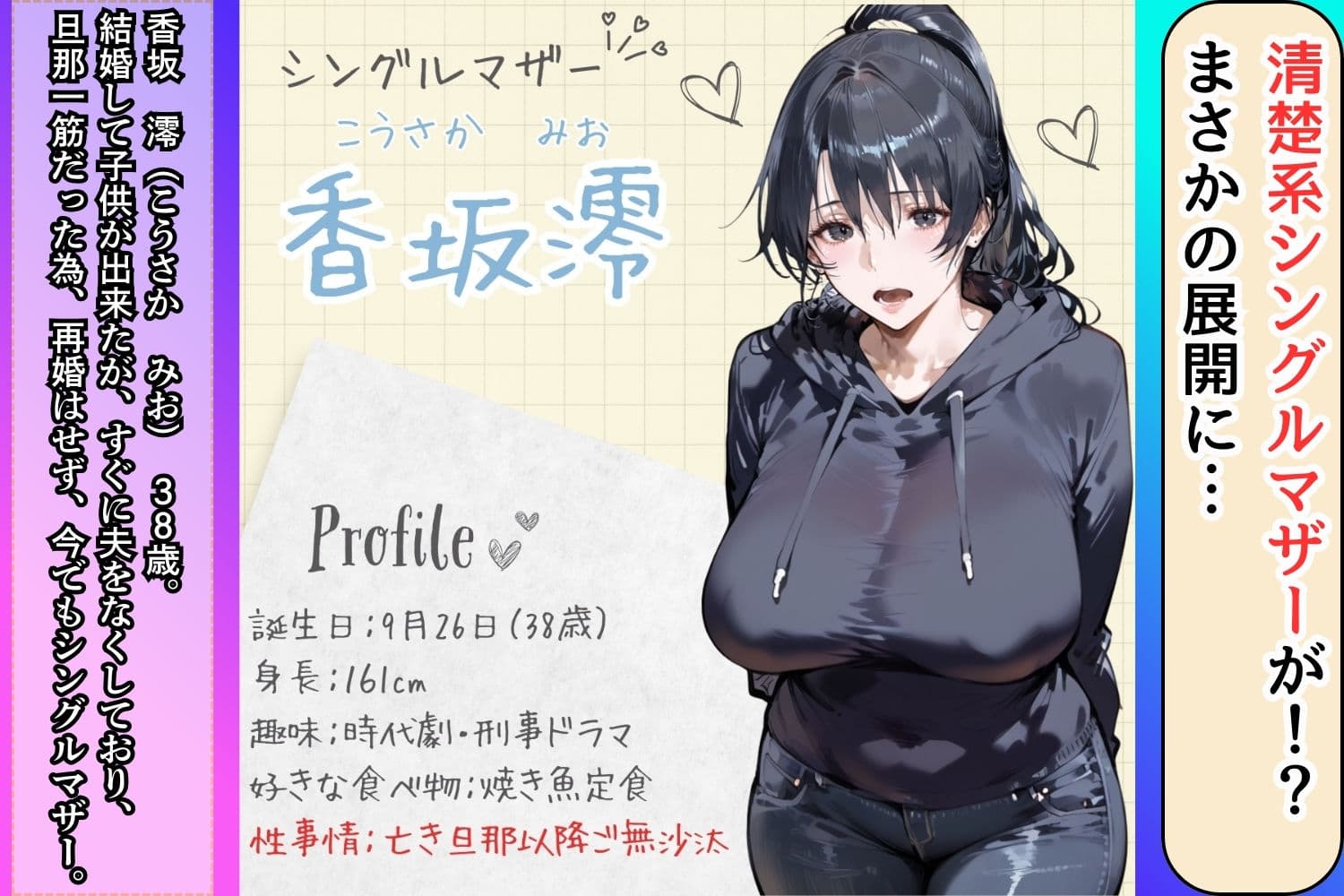 セックスレスのシングルマザーが発情したら本当にヤバかった。 サンプル 1