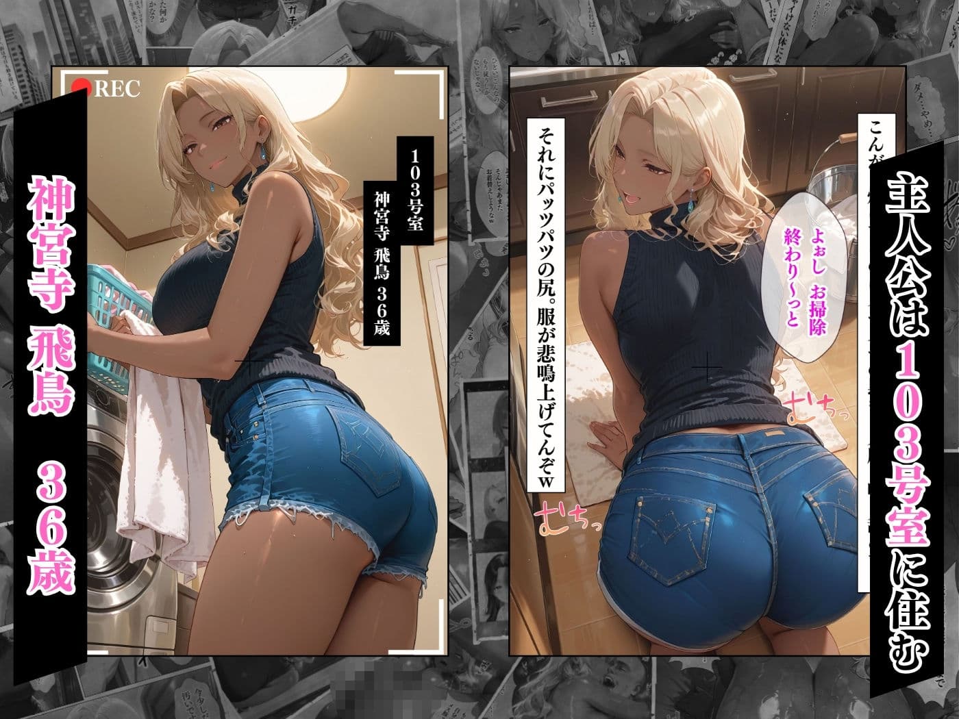 【4K高画質】人妻限定アパート 103号室 神宮寺飛鳥 〜大家のペットになった日編〜 サンプル 3