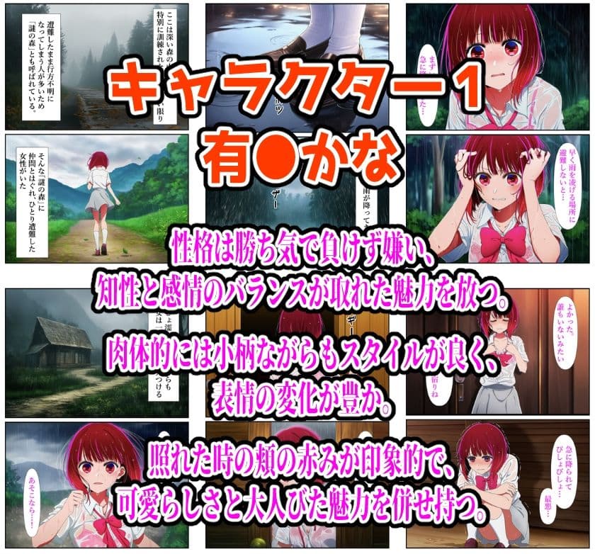 【推し●子編】雨宿り濡れ透けレ●プ サンプル 8