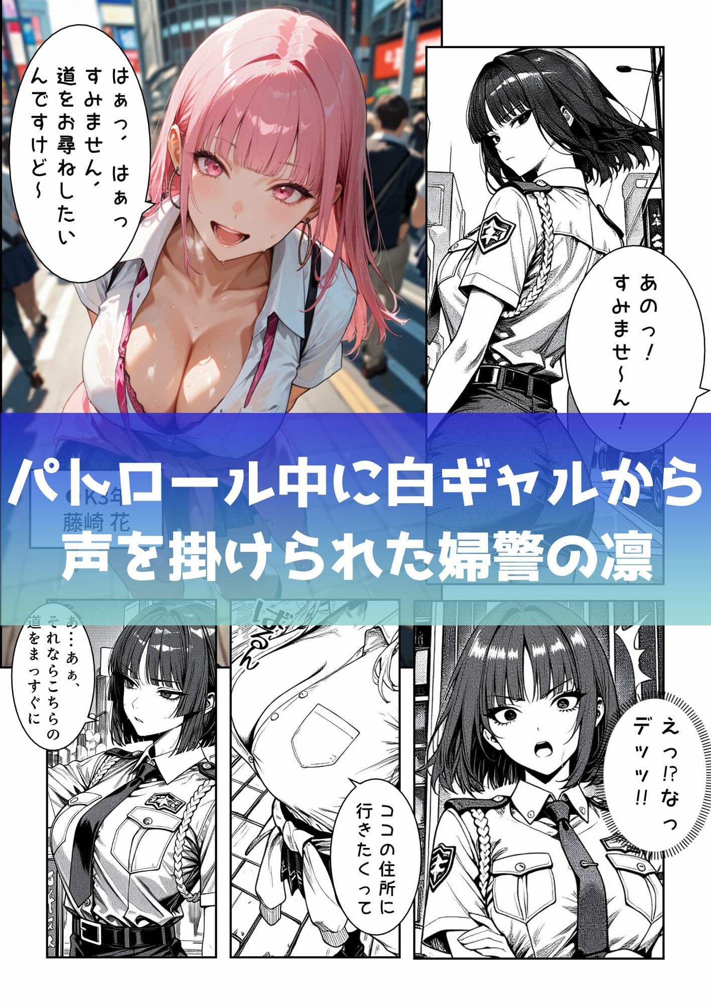 クールで強気な婦警は白ギャルに分からせられる サンプル 1