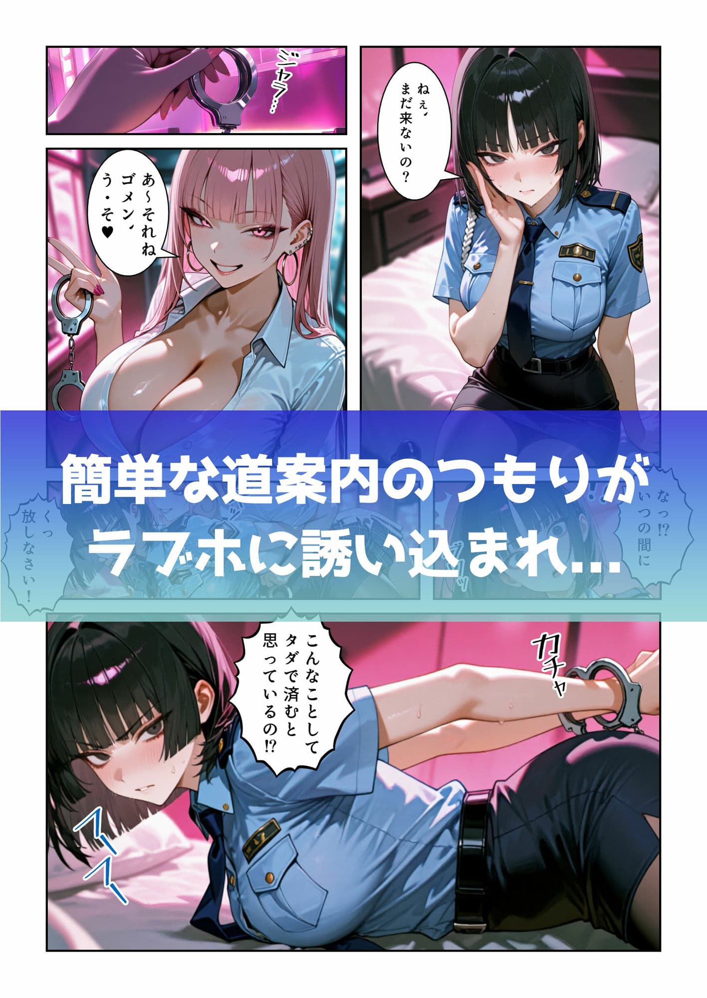 クールで強気な婦警は白ギャルに分からせられる サンプル 2