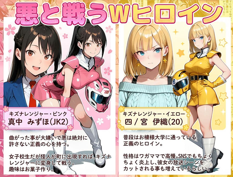 正義の戦隊ヒロイン!無限ハードSEXで戦えないほど快楽依存に調教され悪の組織に完堕ちする!・後編 サンプル 2