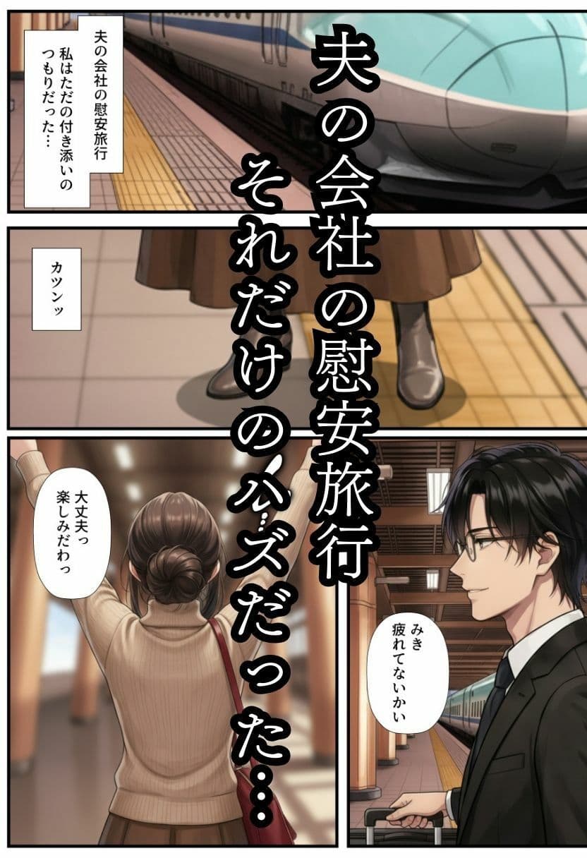 【人妻NTR】爆乳人妻が温泉旅館で夫の上司に寝取られる!精液にまみれて中出し不倫 サンプル 2