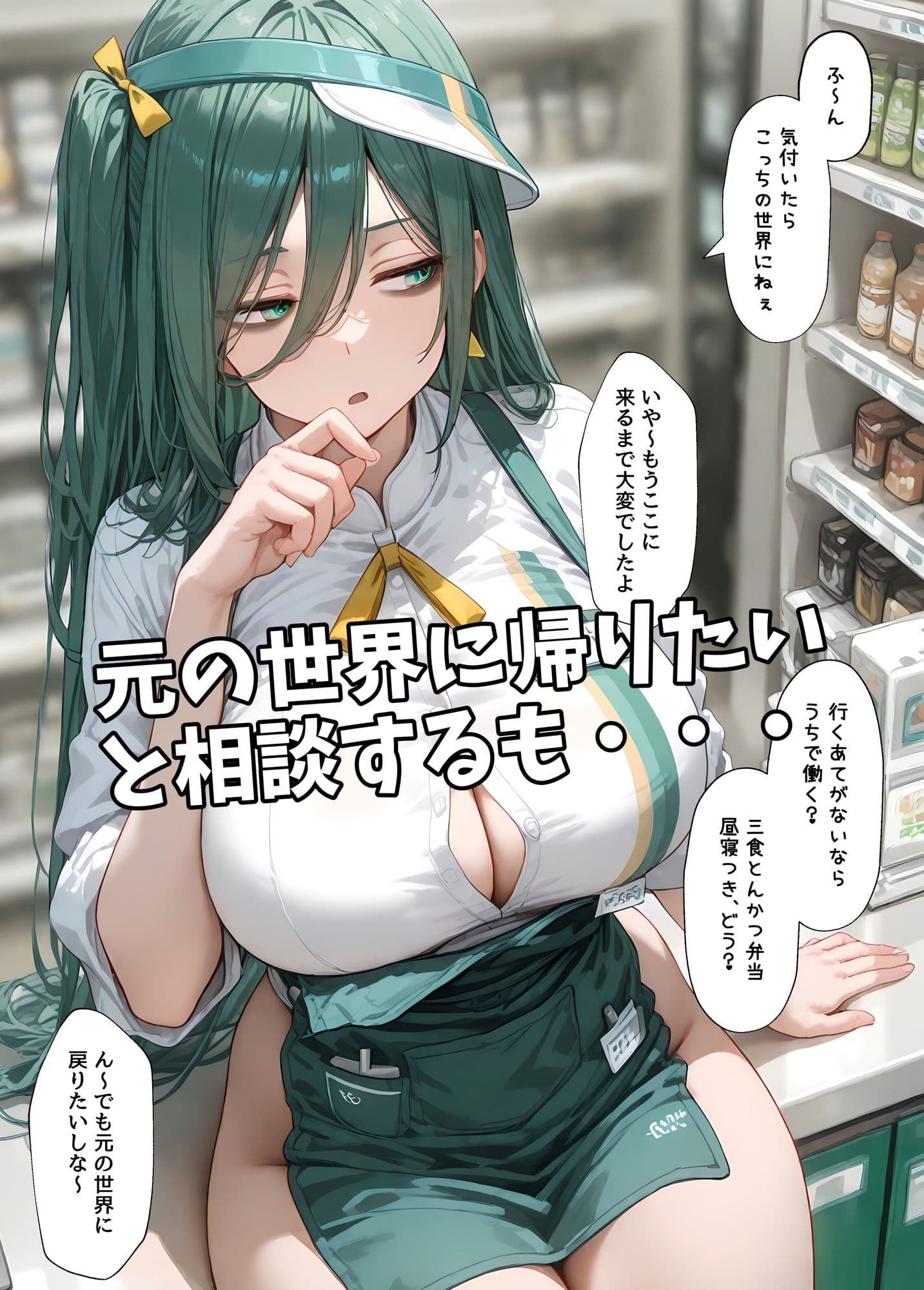 ダウナー巨乳コンビニ店員〜店の商品全部買ったらオマケがエッチすぎた サンプル 3