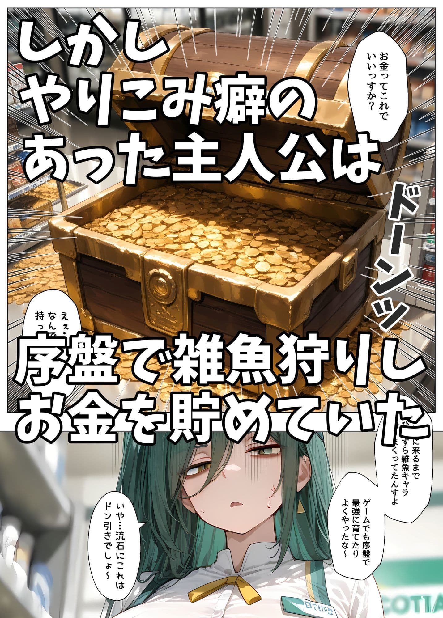 ダウナー巨乳コンビニ店員〜店の商品全部買ったらオマケがエッチすぎた サンプル 5