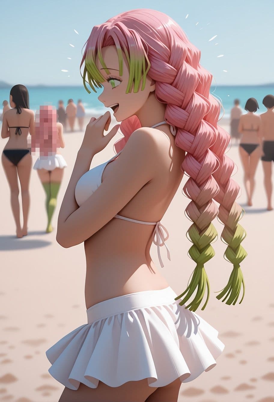 恋柱、灼熱ビーチで炎の呼吸を孕み溶かす完全凌●録 サンプル 3