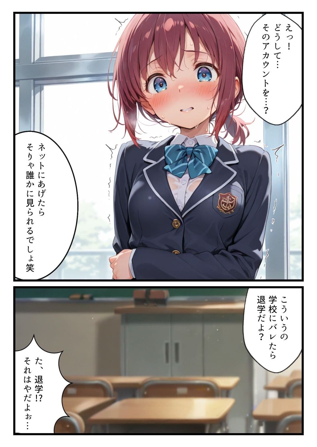 裏アカがクラスメイトにバレて肉便器ハメされてしまう話 サンプル 6