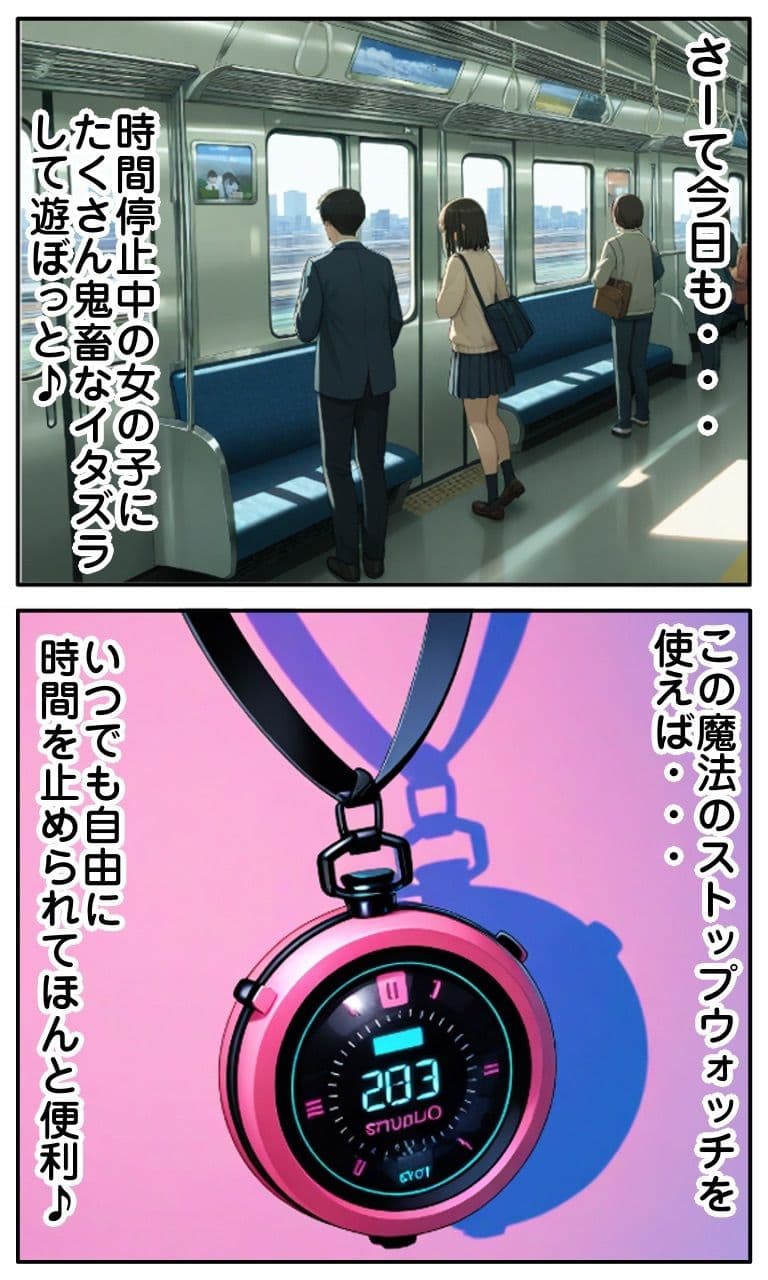 時間停止＆鬼畜イタズラ サンプル 1