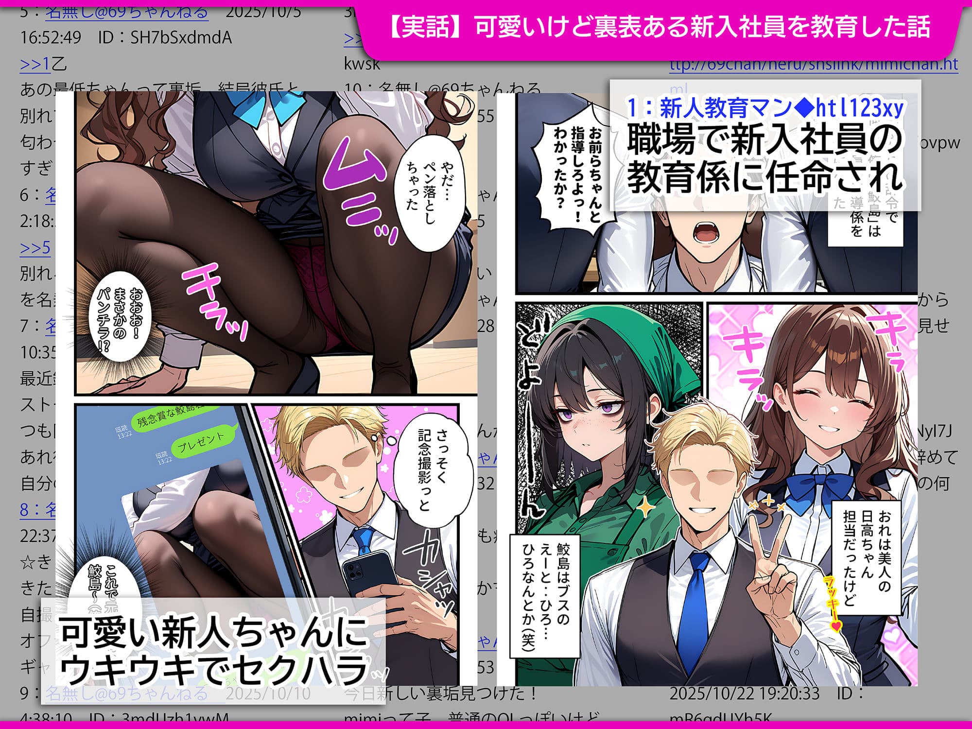 地味でブスだと思ってた新人清掃員の裏垢特定 粘着SEXで彼氏と別れさせた物語 裏ルート サンプル 1