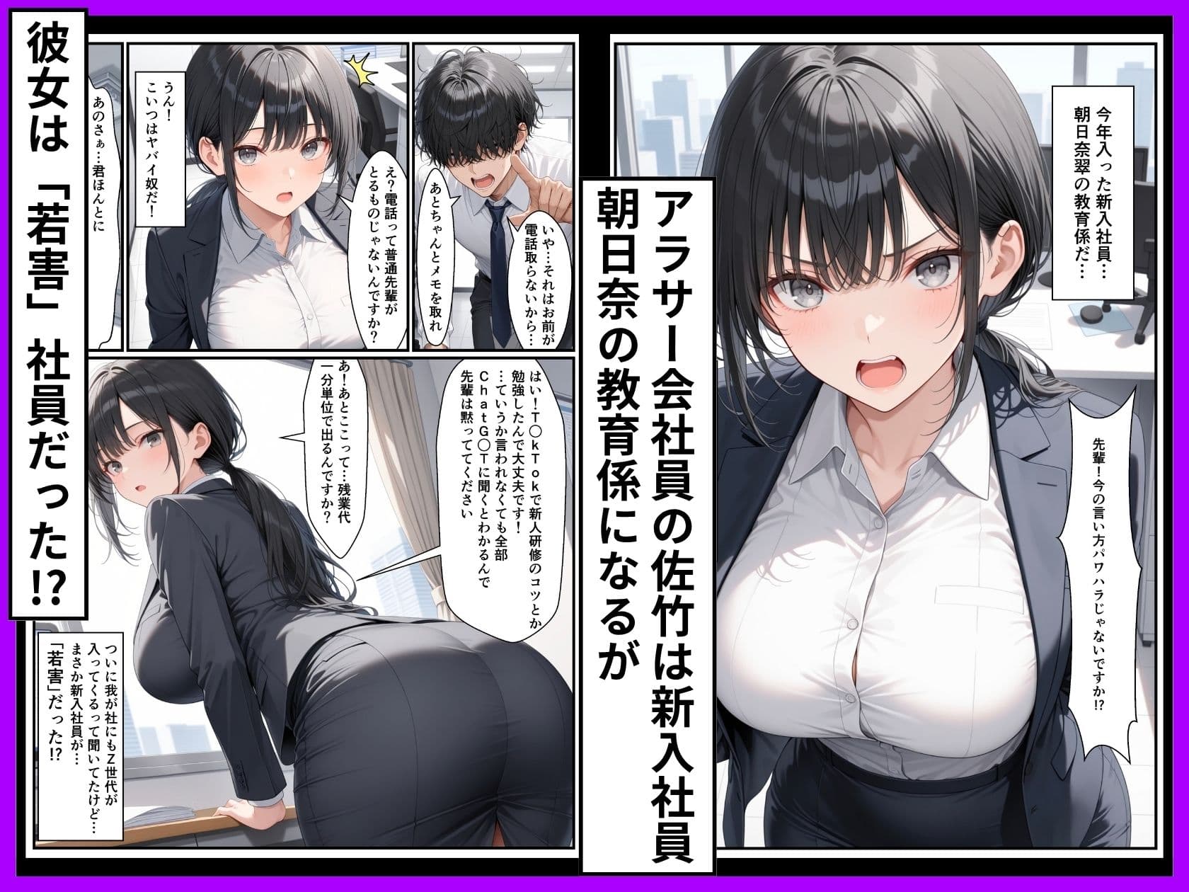 Z世代25卒新入社員の後輩ちゃんが若害なので性処理課に異動させたったwww サンプル 1