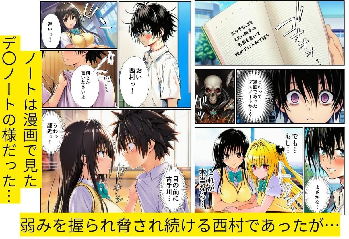 緊縛とらぶる学園！デ〇ノート使って調教セックス！ サンプル 4