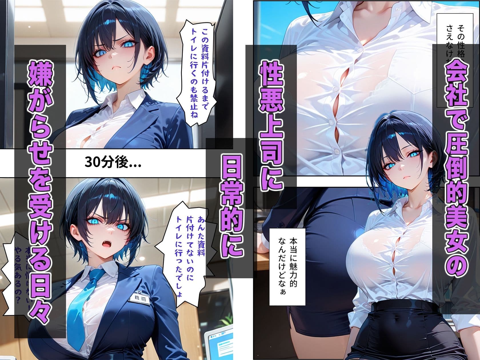 デリヘルを呼んだら性悪な上司が来た サンプル 1