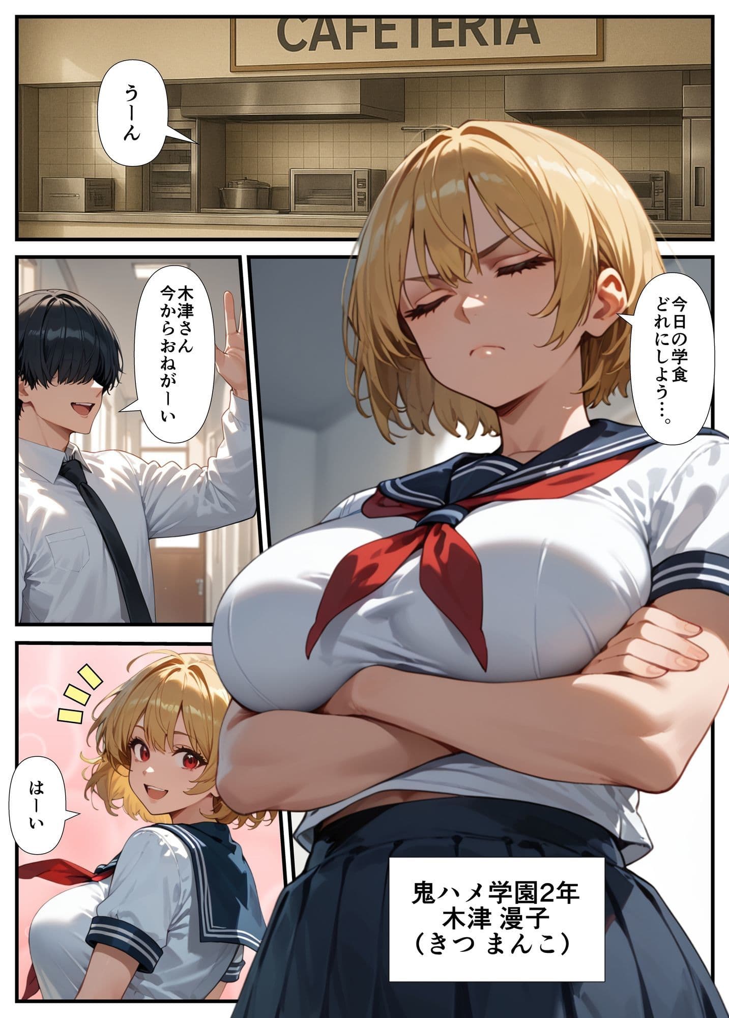巨乳ギャルが先輩彼氏と教室でセックス！？ 撮影に成功した俺はこれをネタに本番の交渉をするwww サンプル 3