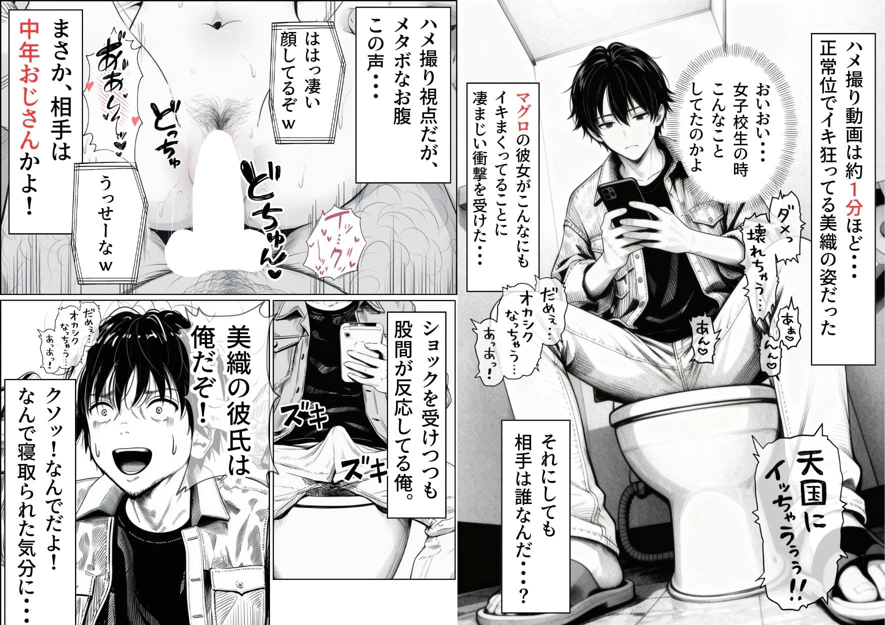 マグロだと思ってた俺の彼女、バ先の店長に超開発済みだった件 サンプル 4