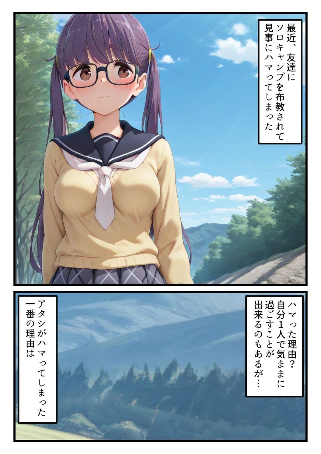 野クル部長が他のキャンプ客達に野外露出癖がバレてしまいパコられてしまう話 サンプル 1