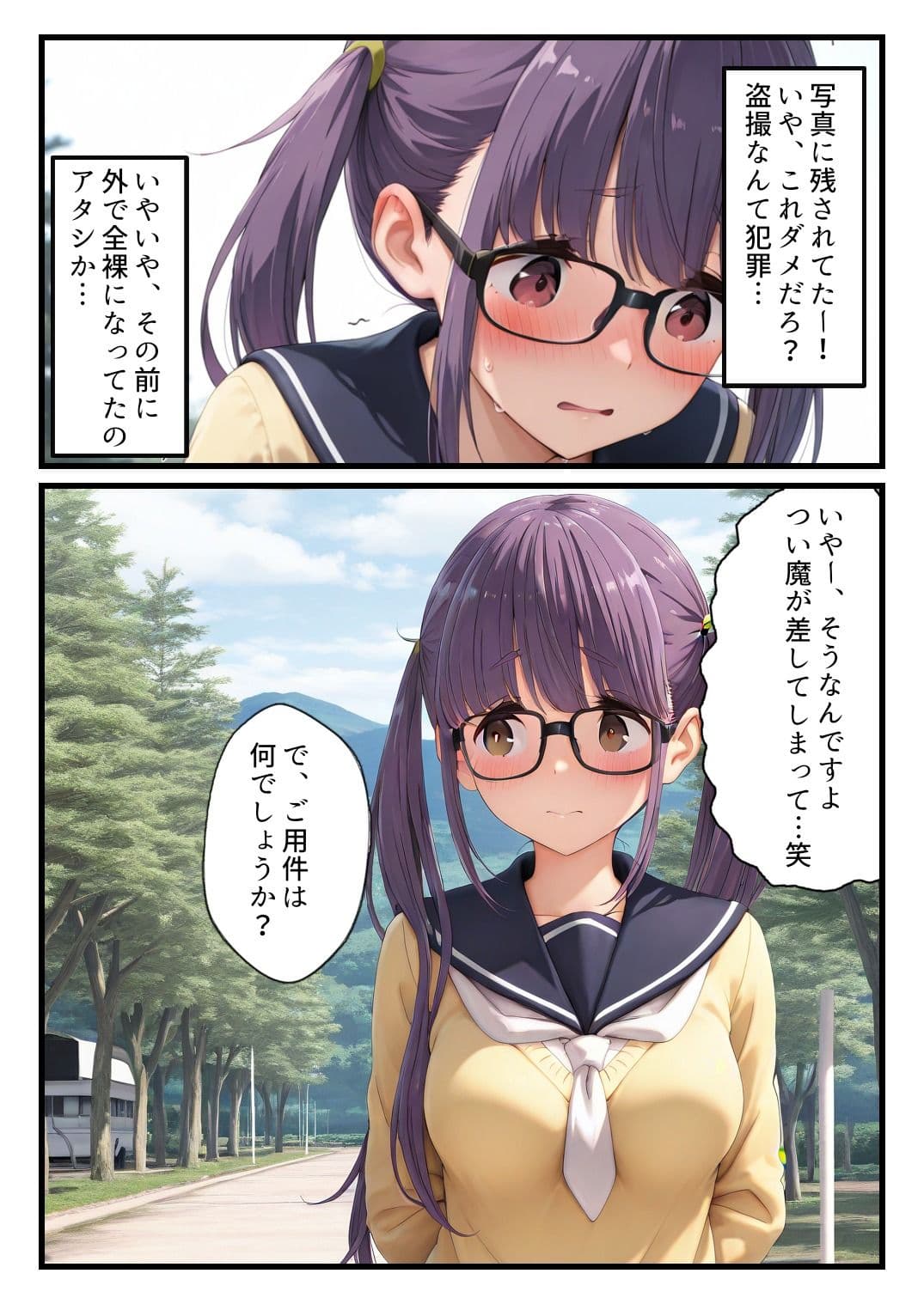 野クル部長が他のキャンプ客達に野外露出癖がバレてしまいパコられてしまう話 サンプル 9