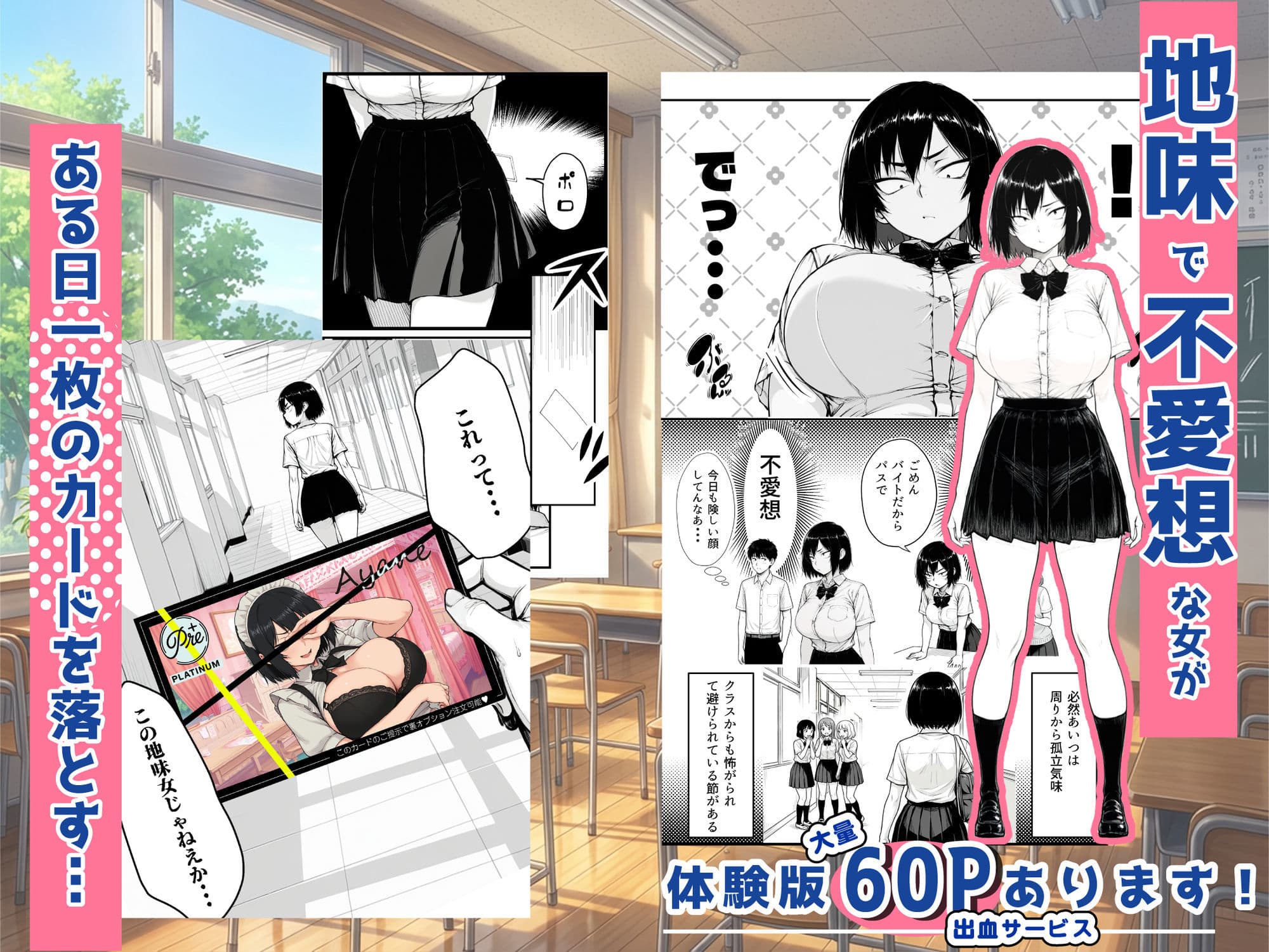 地味なクラスメイトがコンカフェ店員！？くっそドハマりして散財してしまった件 サンプル 2