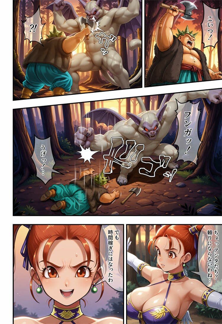 森と洞窟と魔物と囚われし女魔道士 サンプル 5