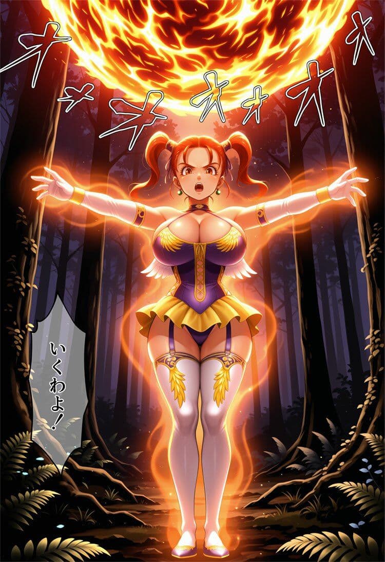 森と洞窟と魔物と囚われし女魔道士 サンプル 6