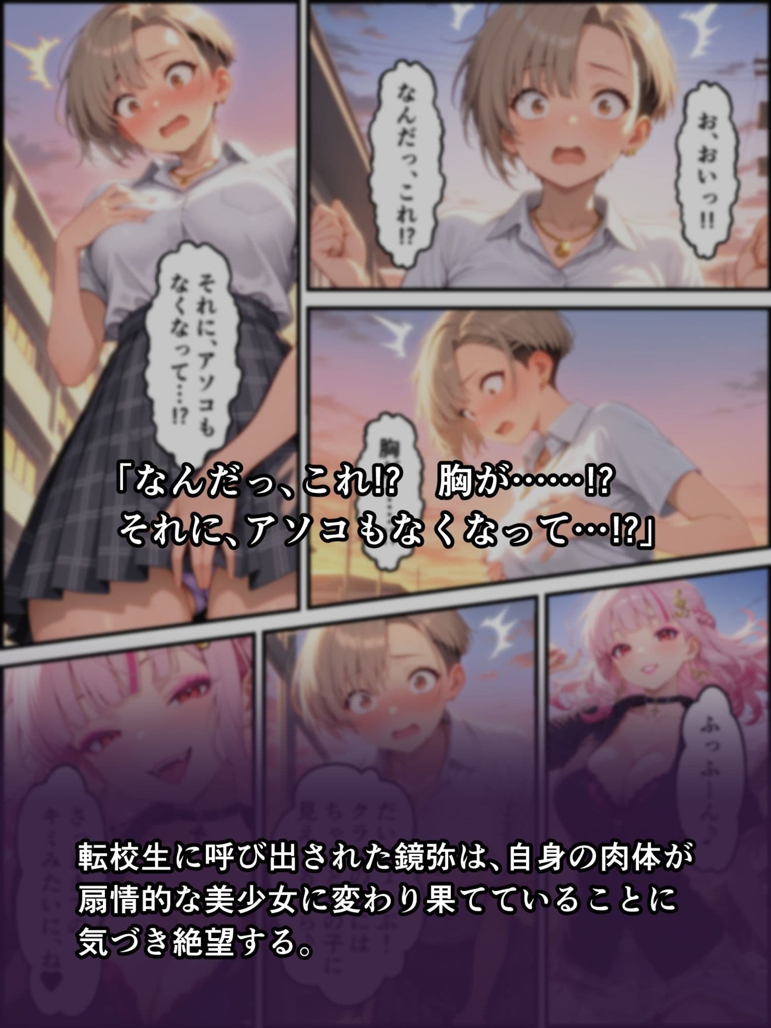 蝕宴のコラプティオ 淫魔の呪いで美少女に変えられた高慢な特待生が、清楚系ビッチな淫魔Vアイドルに堕ちるまでの2週間 サンプル 2