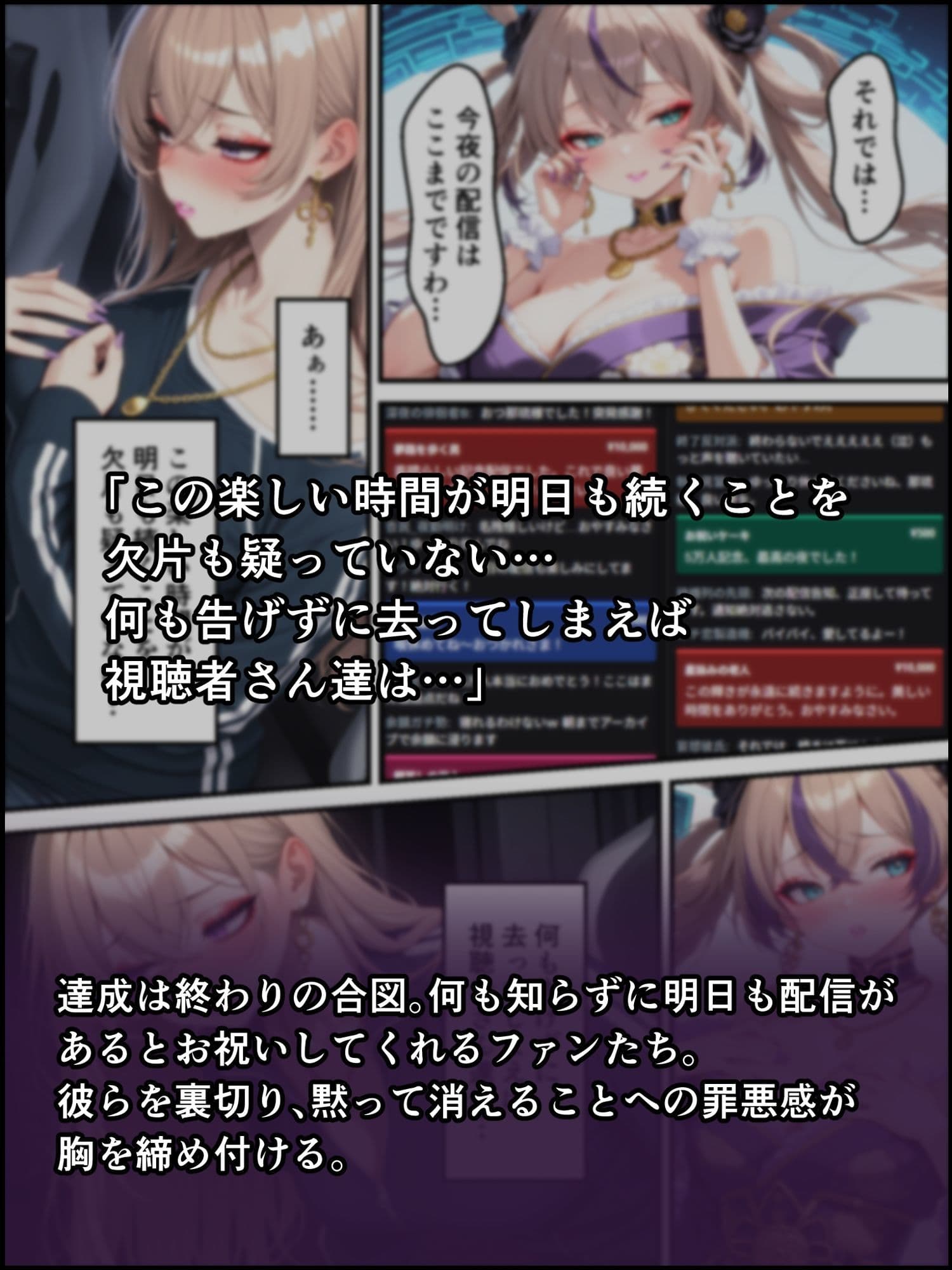 蝕宴のコラプティオ 淫魔の呪いで美少女に変えられた高慢な特待生が、清楚系ビッチな淫魔Vアイドルに堕ちるまでの2週間 サンプル 9