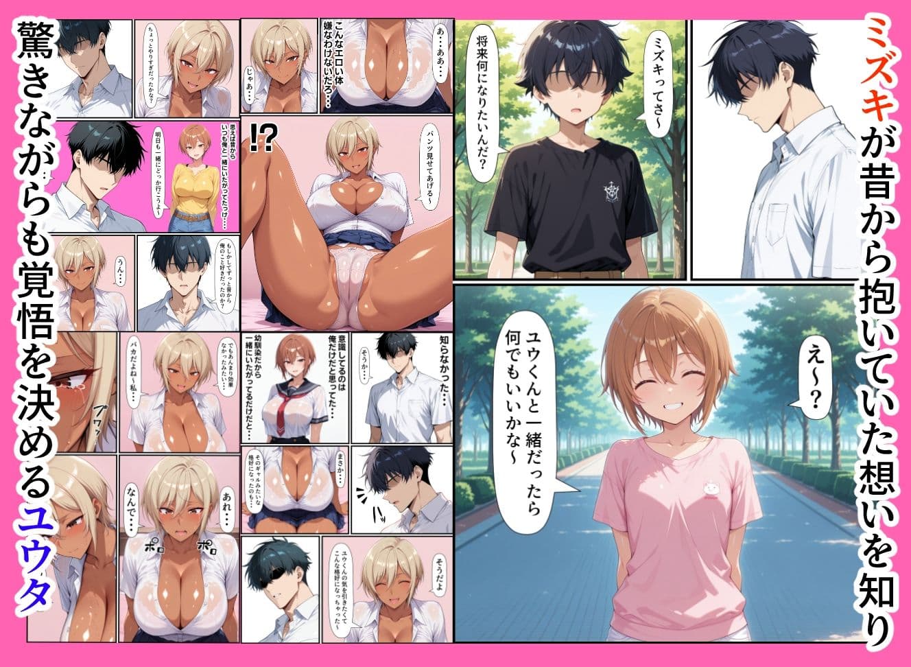 幼馴染の黒ギャル、コスプレSEXにハマる サンプル 2