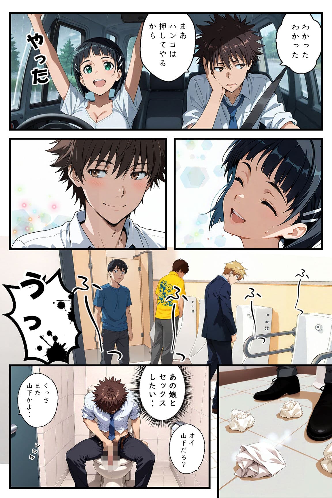 美少女ゲーマーが合宿免許でわからされる話2 前編 サンプル 2