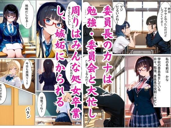 巨乳JK委員長を放課後性指導する サンプル 1