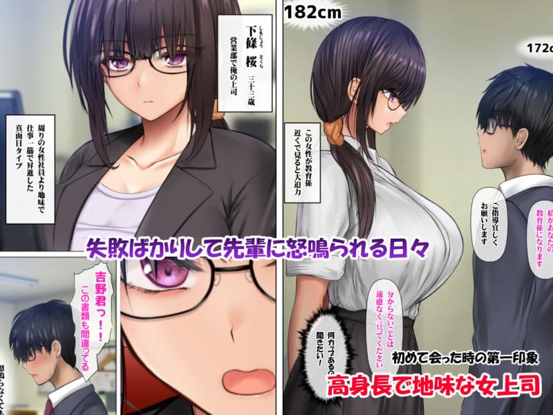 会社の喪女先輩と陰キャ後輩はオタクセックスにハマっちゃう サンプル 1