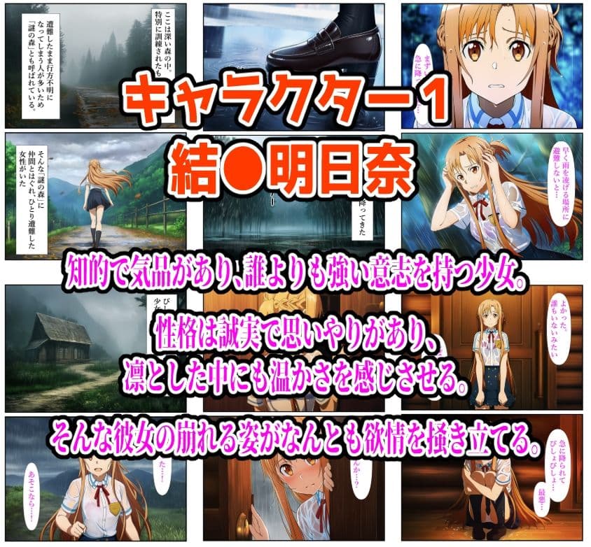 【SAO・俺ガイル・推し●子（総集編）】雨宿り濡れ透けレ●プ サンプル 1