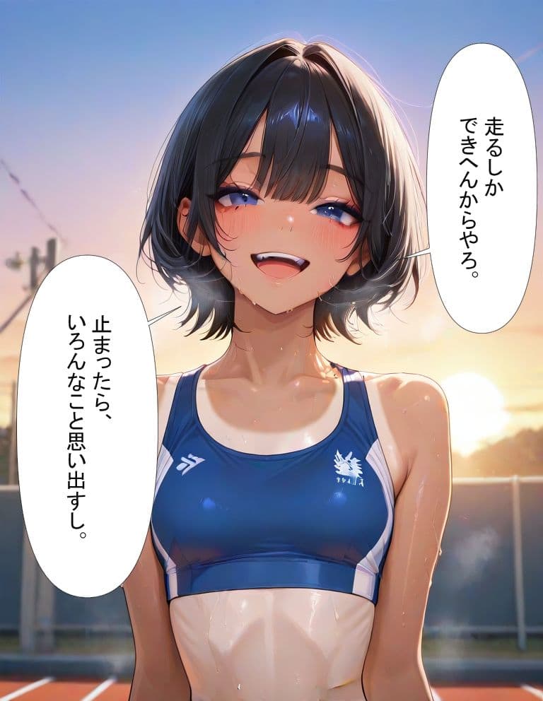 焦げた白線の上で サンプル 2