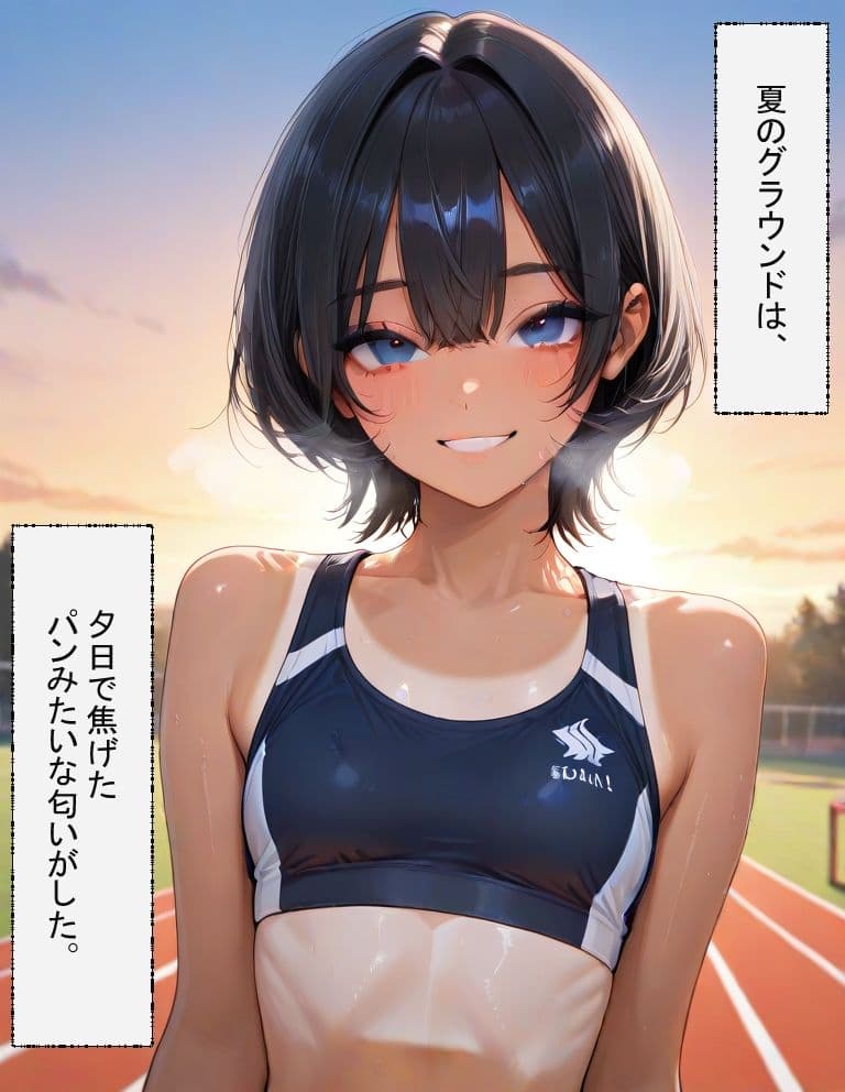 焦げた白線の上で サンプル 3