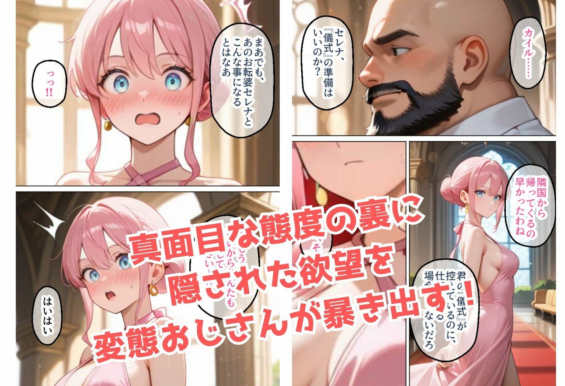 神聖な王国のお姫様がチン棒に服従した件【全Pセリフあり】 サンプル 2