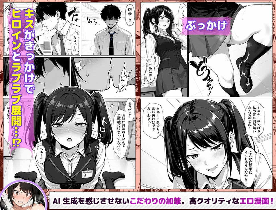 パチンコ店長の俺。女子スタッフのシコい足で毎日脳汁出してたらイチャラブSEXする事になった！〜ただし時々殴られる〜 サンプル 7