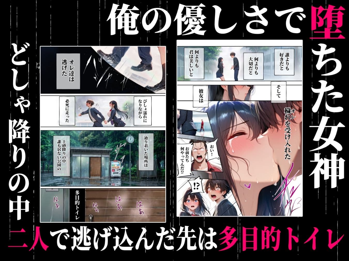 同じクラスの巨乳黒髪女神の心に空いた穴をオレの穢れた巨根でアナウメする話 サンプル 5