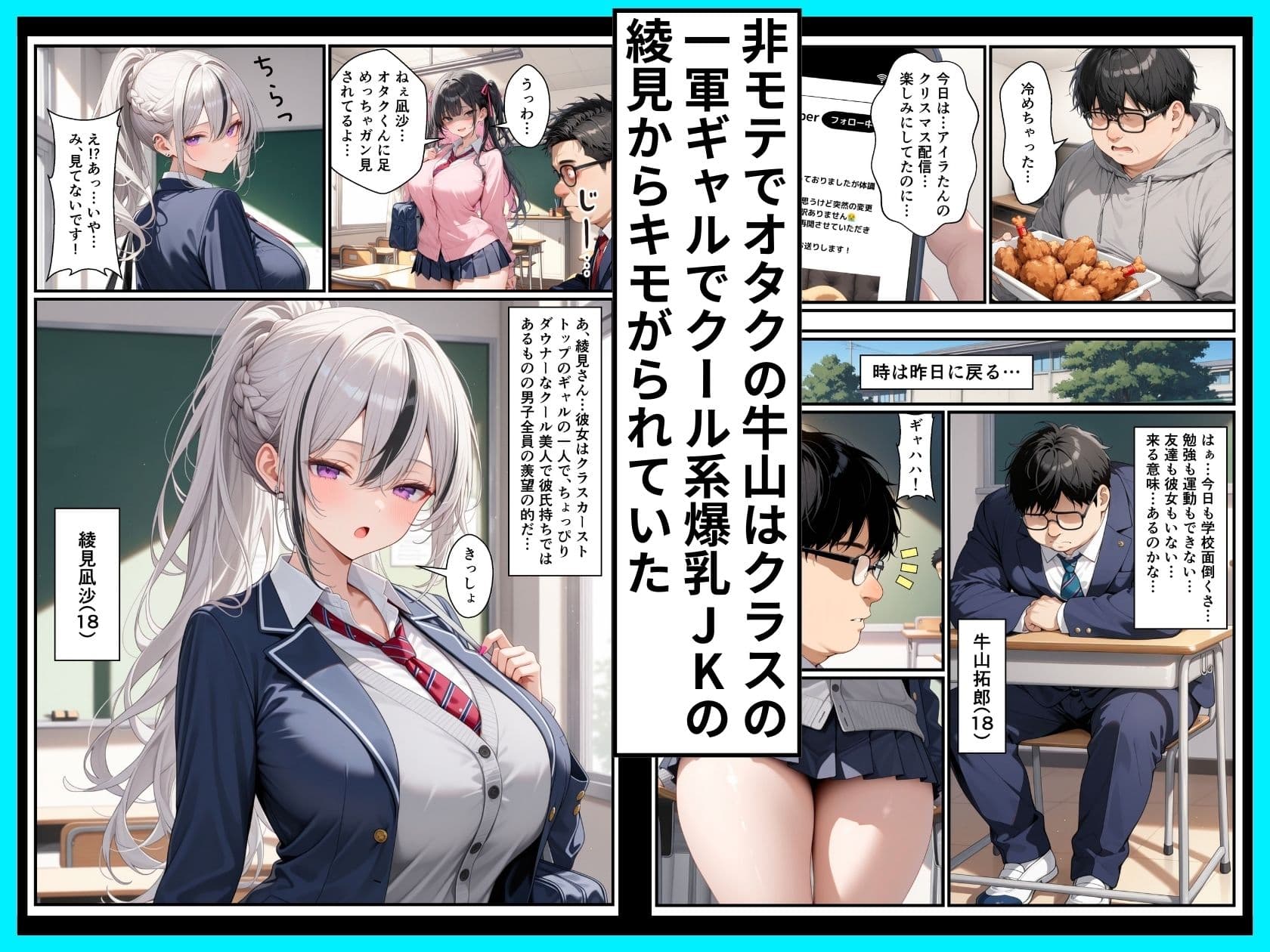 推しのVtuberがクラスのSSR級ダウナー系爆乳ギャルだった話 サンプル 1
