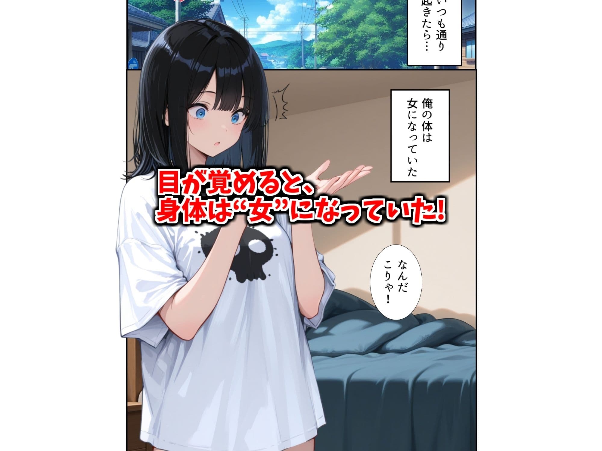 見られたら終わりの女体化公園 サンプル 1