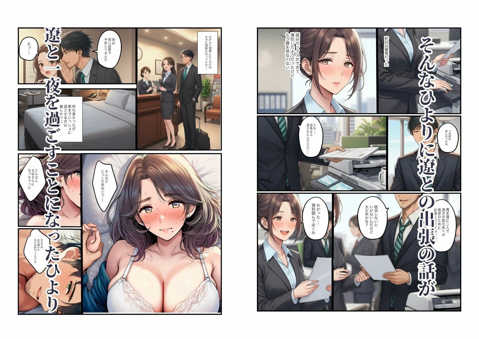 人妻の巨乳熟女（40）が元カレに寝取られ中出しセックス サンプル 9