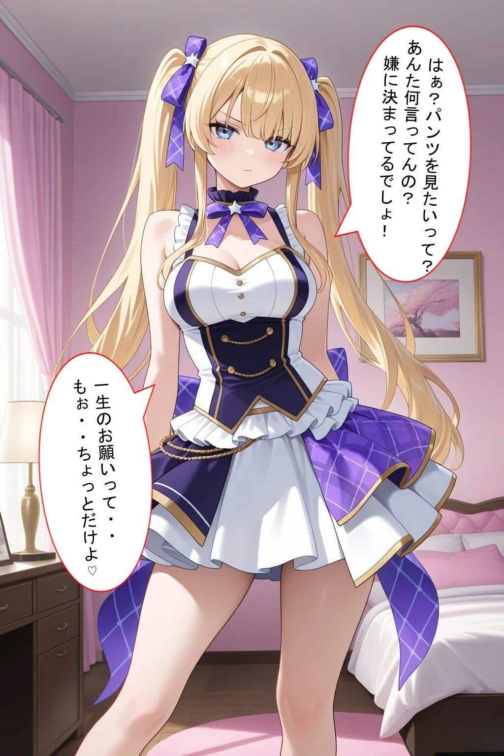 パンツ見せてと頼んだら恥じらいながらも見せてくれた！そしたらぶっかけないと失礼だよね！＊軽蔑ジト目頂きました〜 サンプル 1