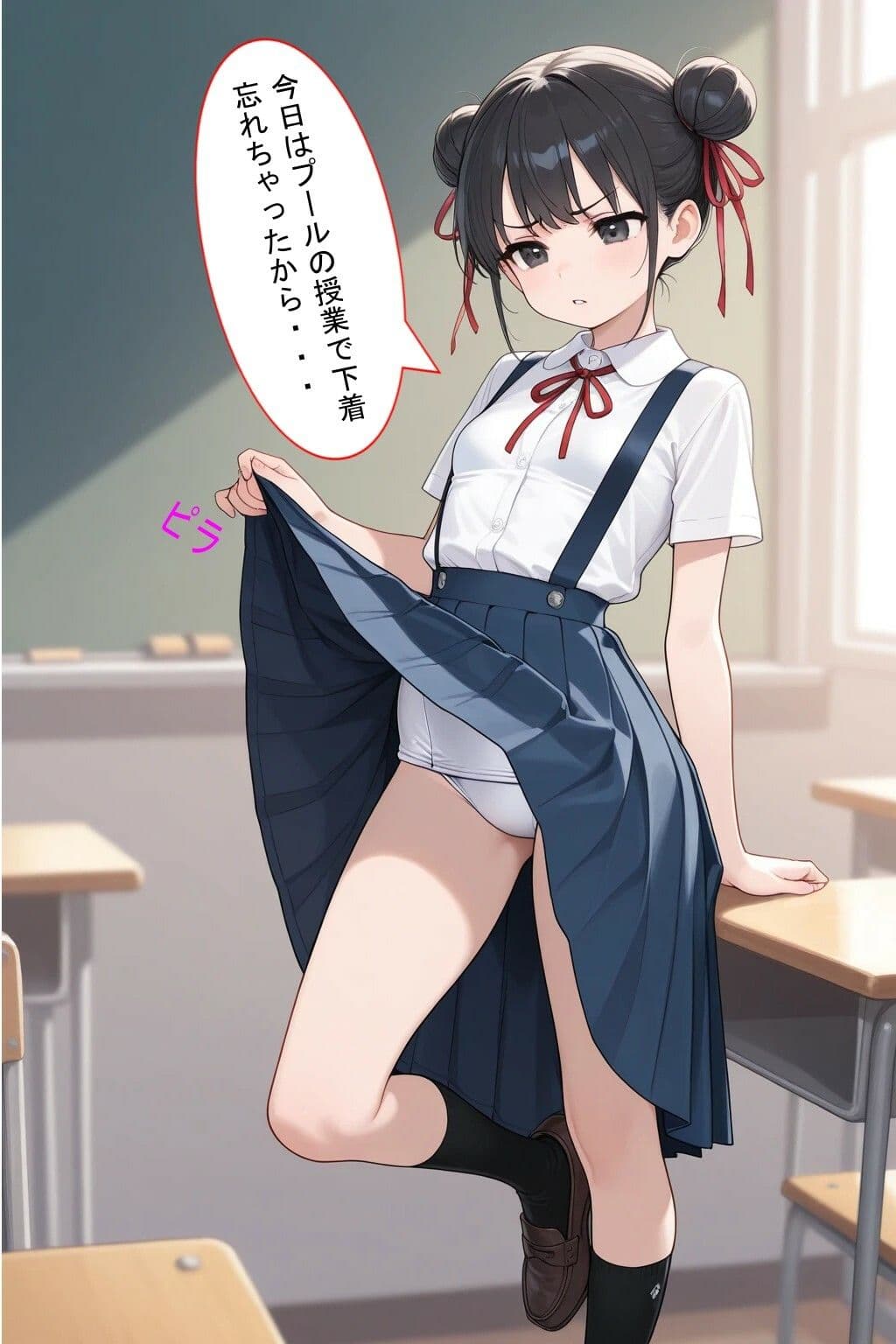 パンツ見せてと頼んだら恥じらいながらも見せてくれた！そしたらぶっかけないと失礼だよね！＊軽蔑ジト目頂きました〜 サンプル 5