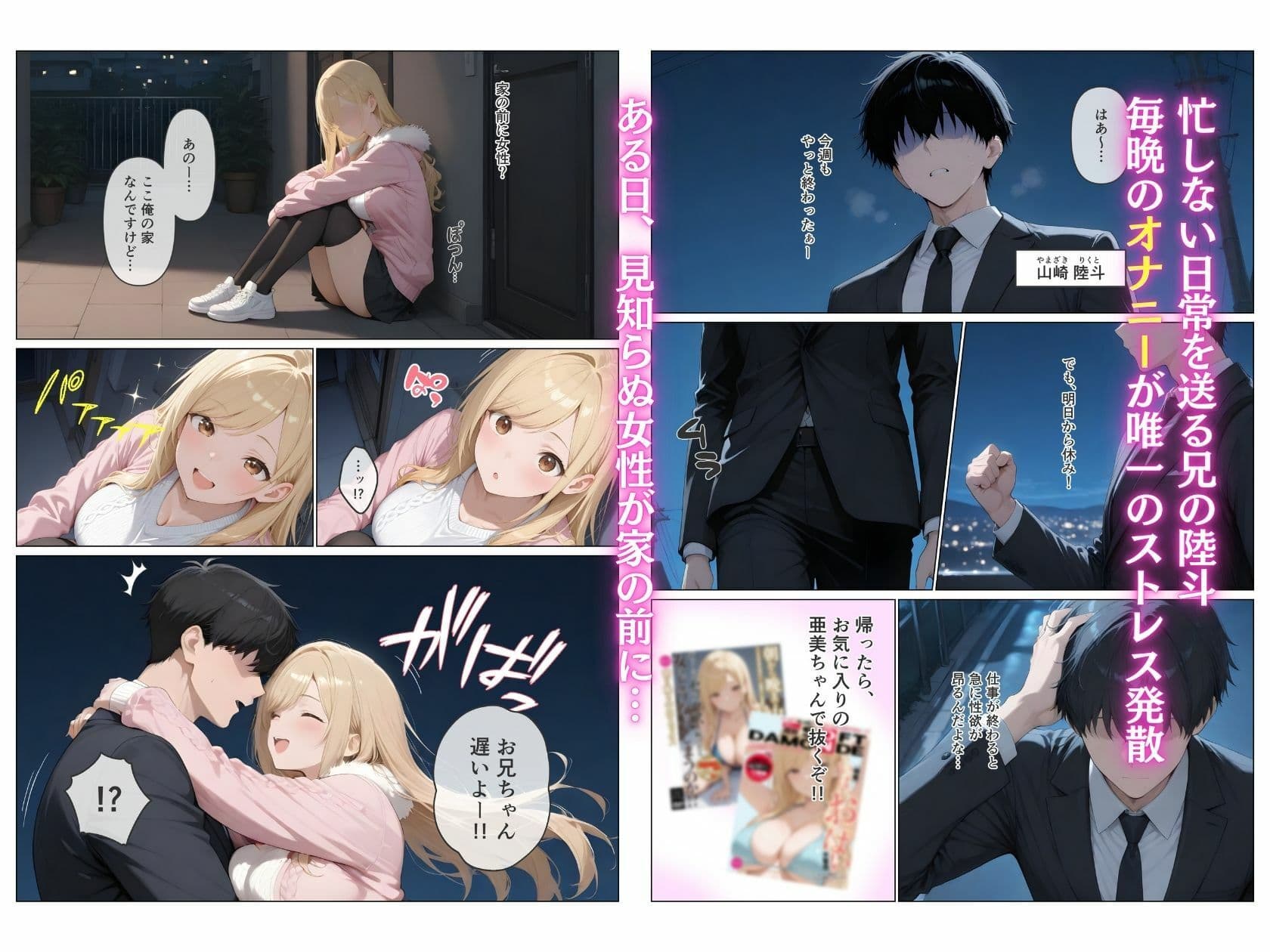 久々に会った妹がギャル化！？限界突破で濃厚セックス サンプル 1