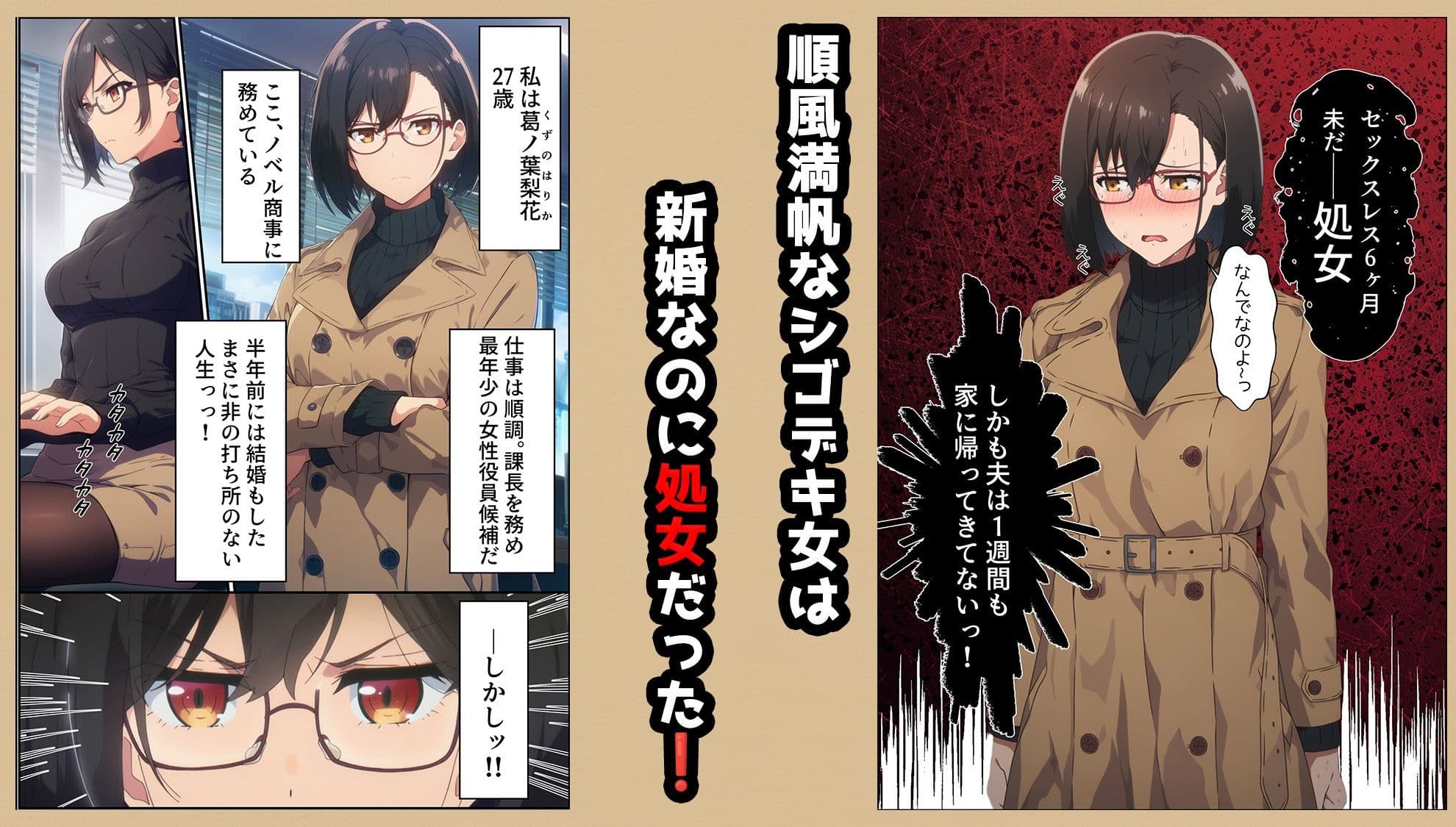 人妻処女 女性用風俗に出会い夫と純愛セックス！ サンプル 1