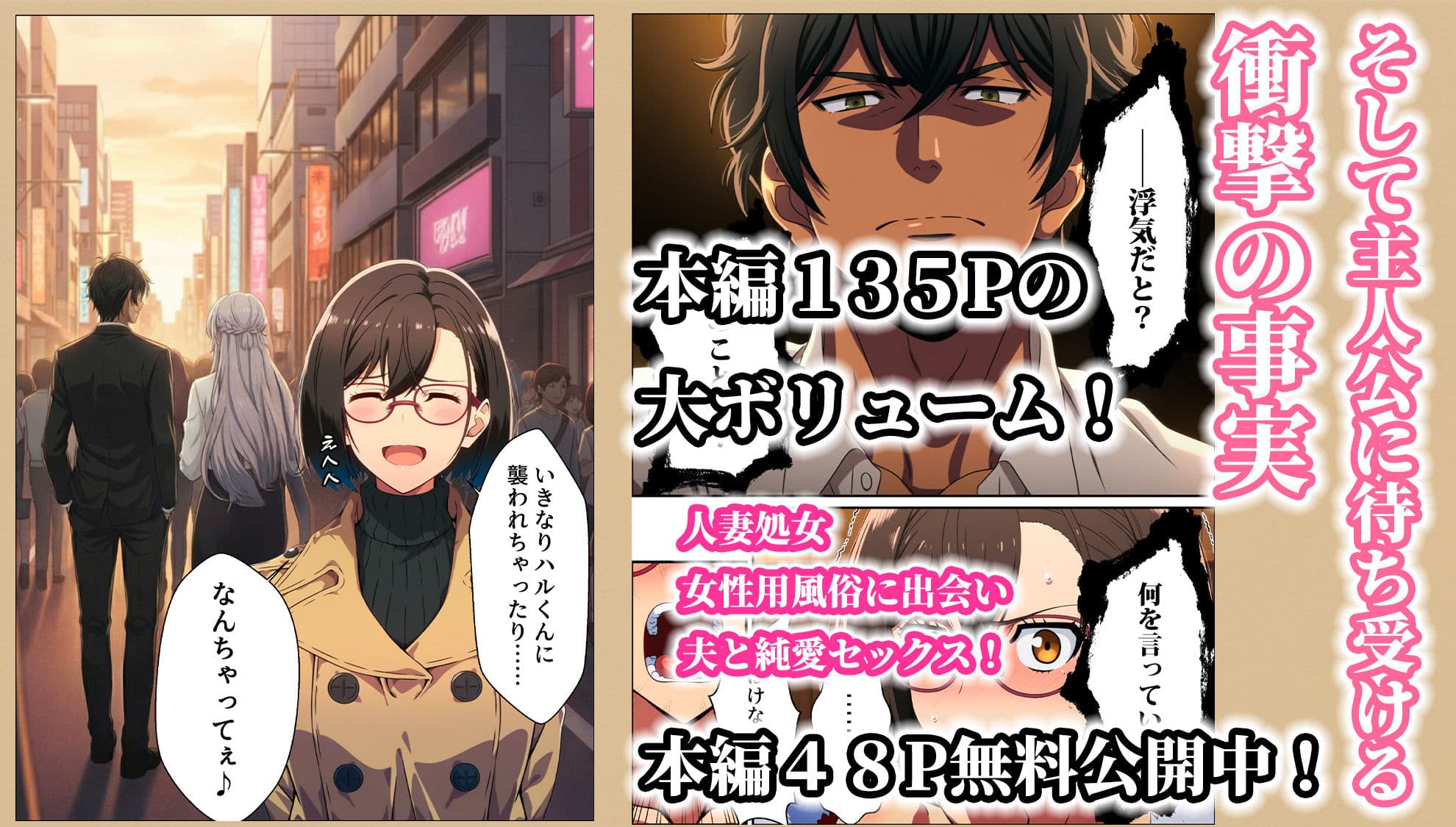 人妻処女 女性用風俗に出会い夫と純愛セックス！ サンプル 8