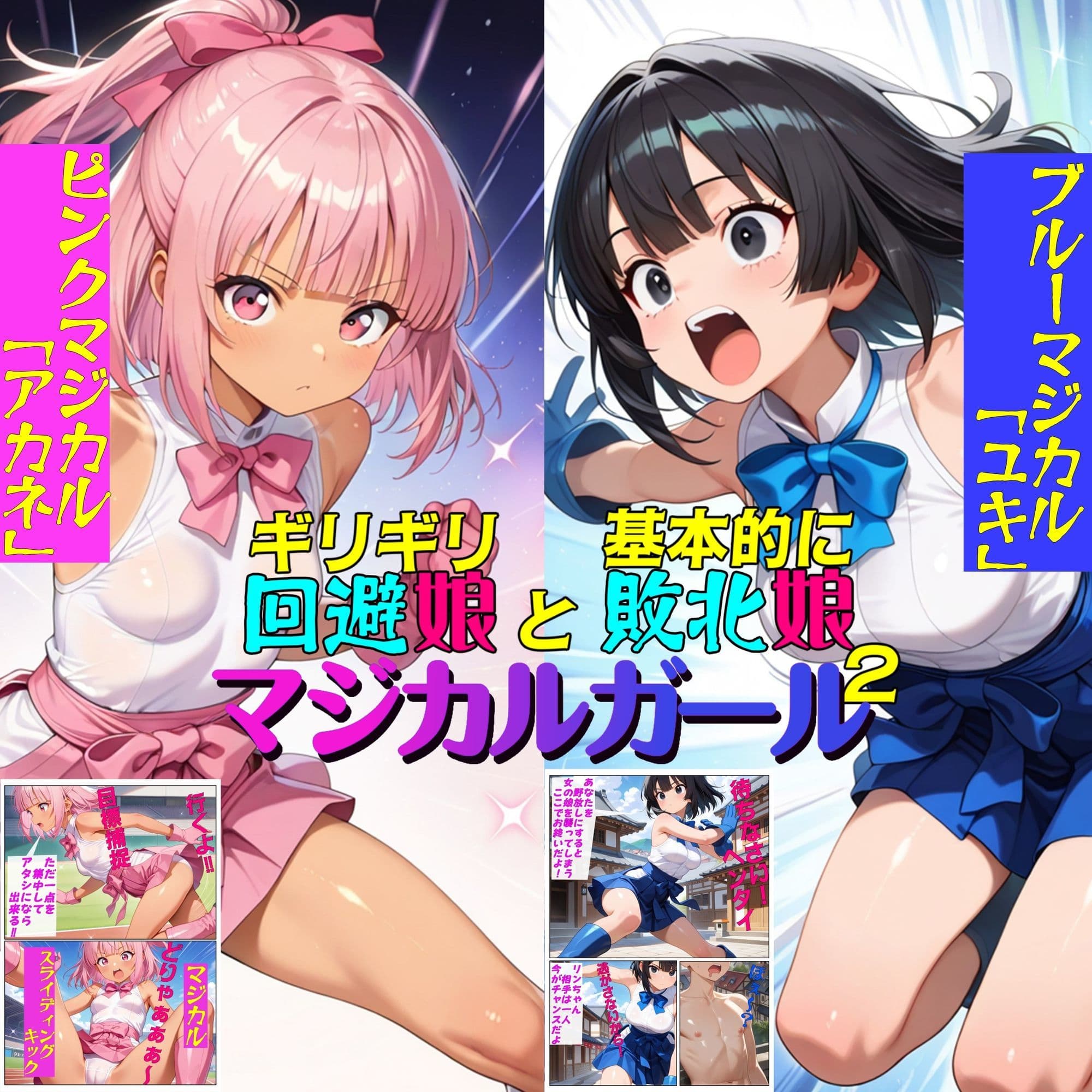 ギリギリ回避娘と基本的に敗北娘  マジカルガール2 サンプル 1