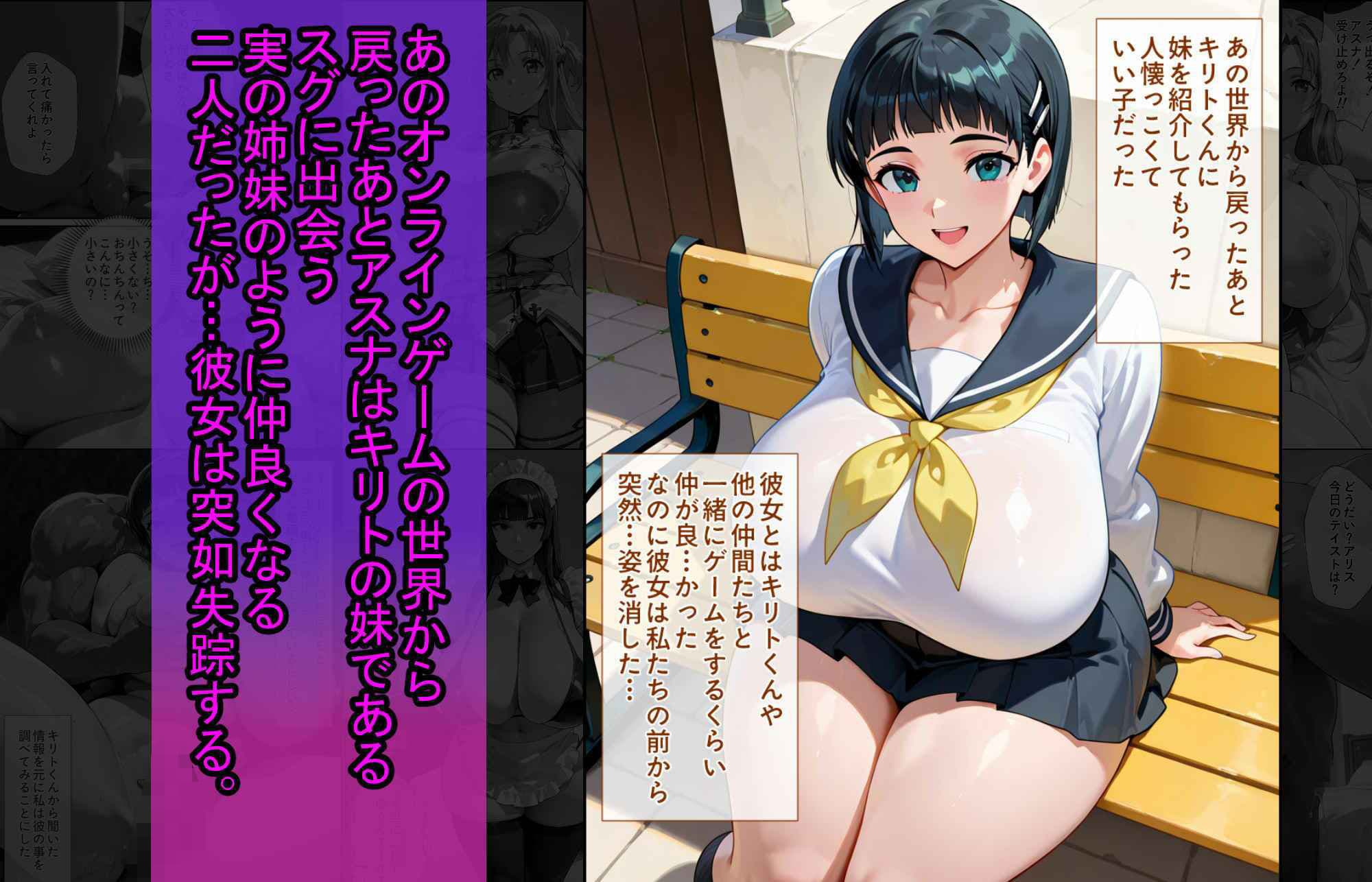 爆乳J●  アスナちゃんが巨根おじさんに寝取られる  話1 サンプル 4
