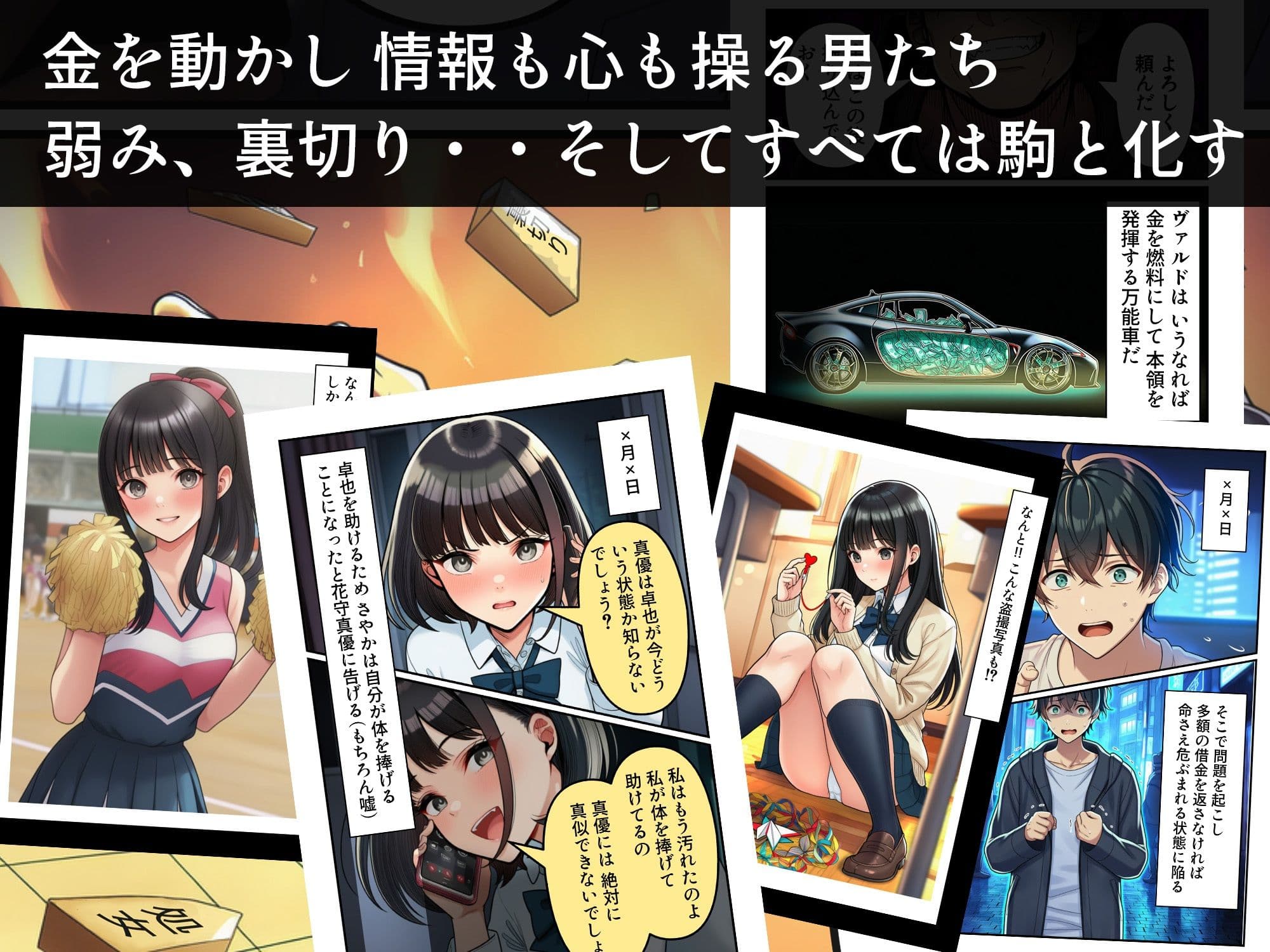 学園の花を追い詰めろ！〜純潔を奪われ/彼氏の前でも〜 サンプル 4