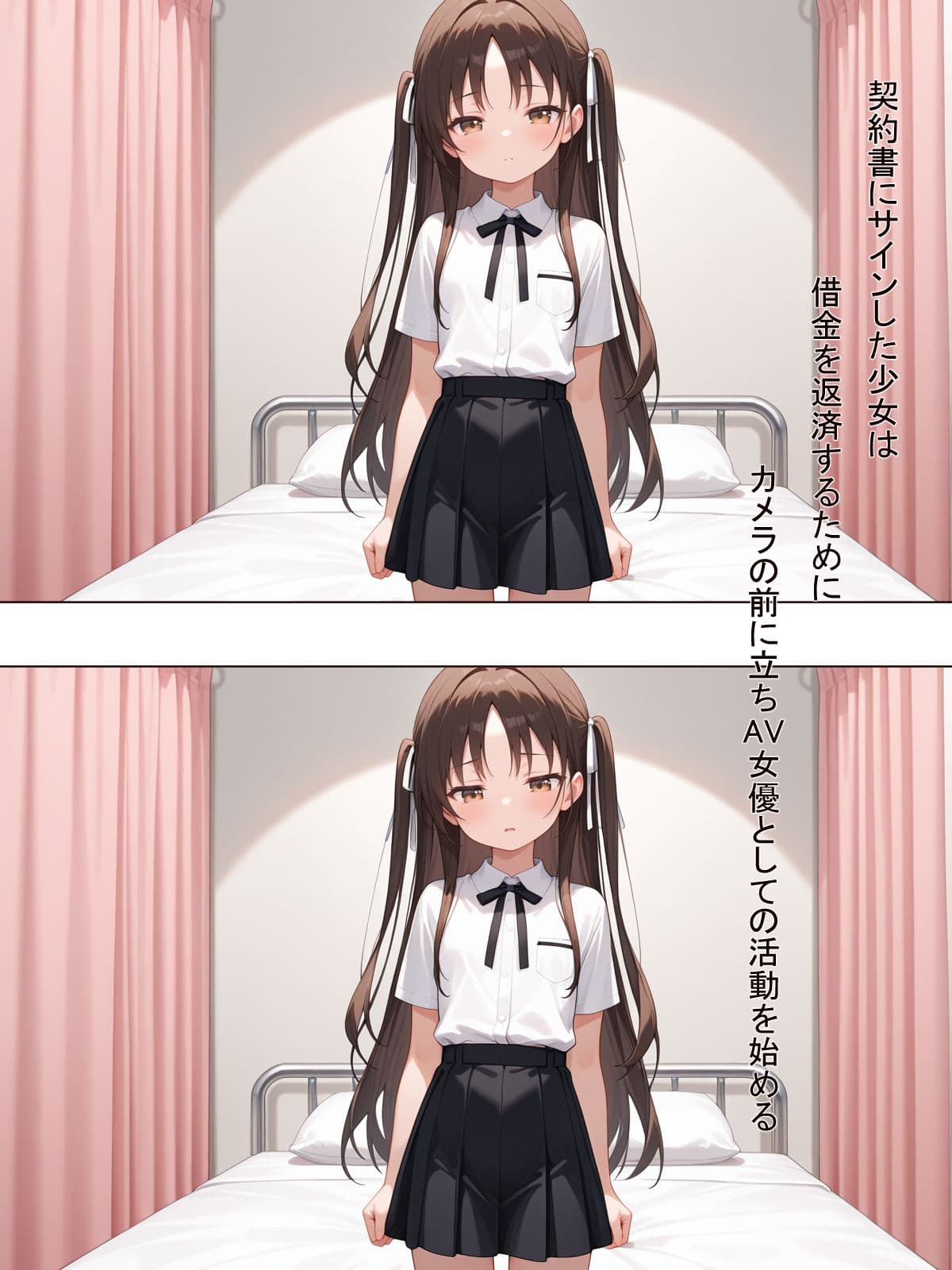 少女孕ませシリーズ 借金少女編 借金の担保にされた少女はAV撮影で孕まされている! サンプル 3