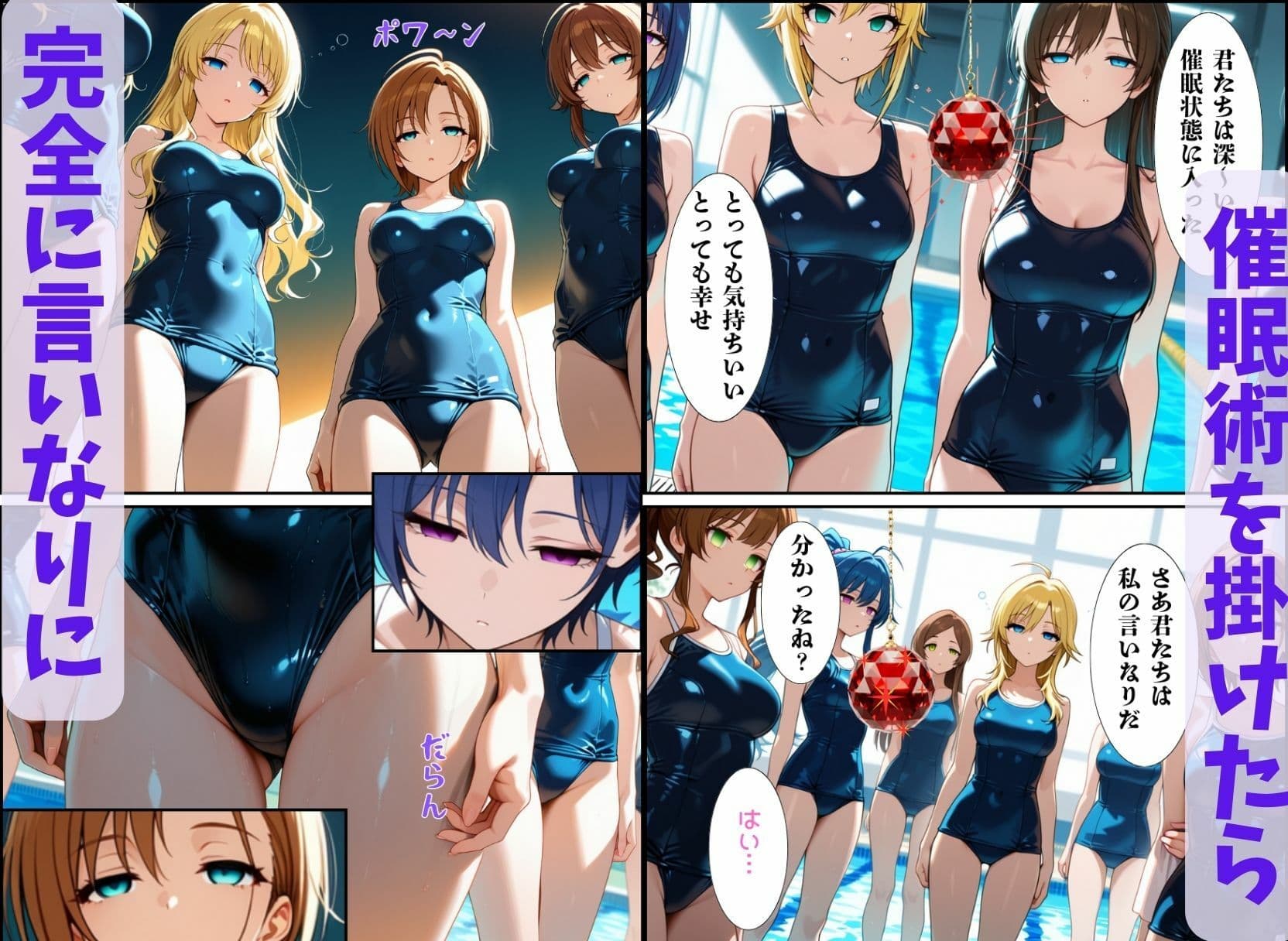 集団催● 〜スク水JKは催●洗脳され性奴●になる〜 サンプル 2